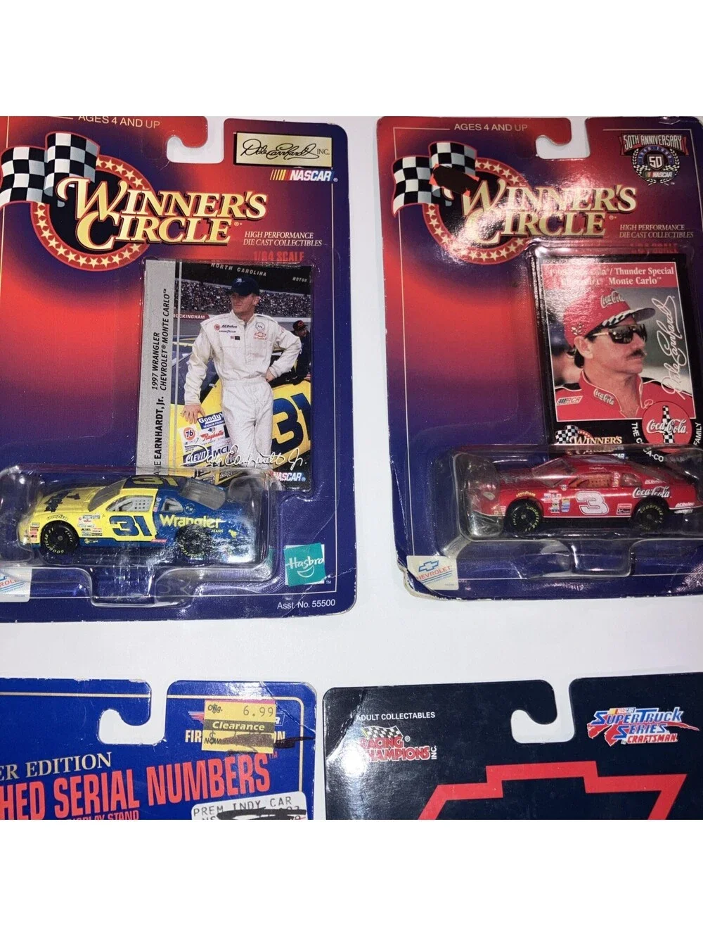 Lot of 7 VINTAGE MIX Racing Champions 